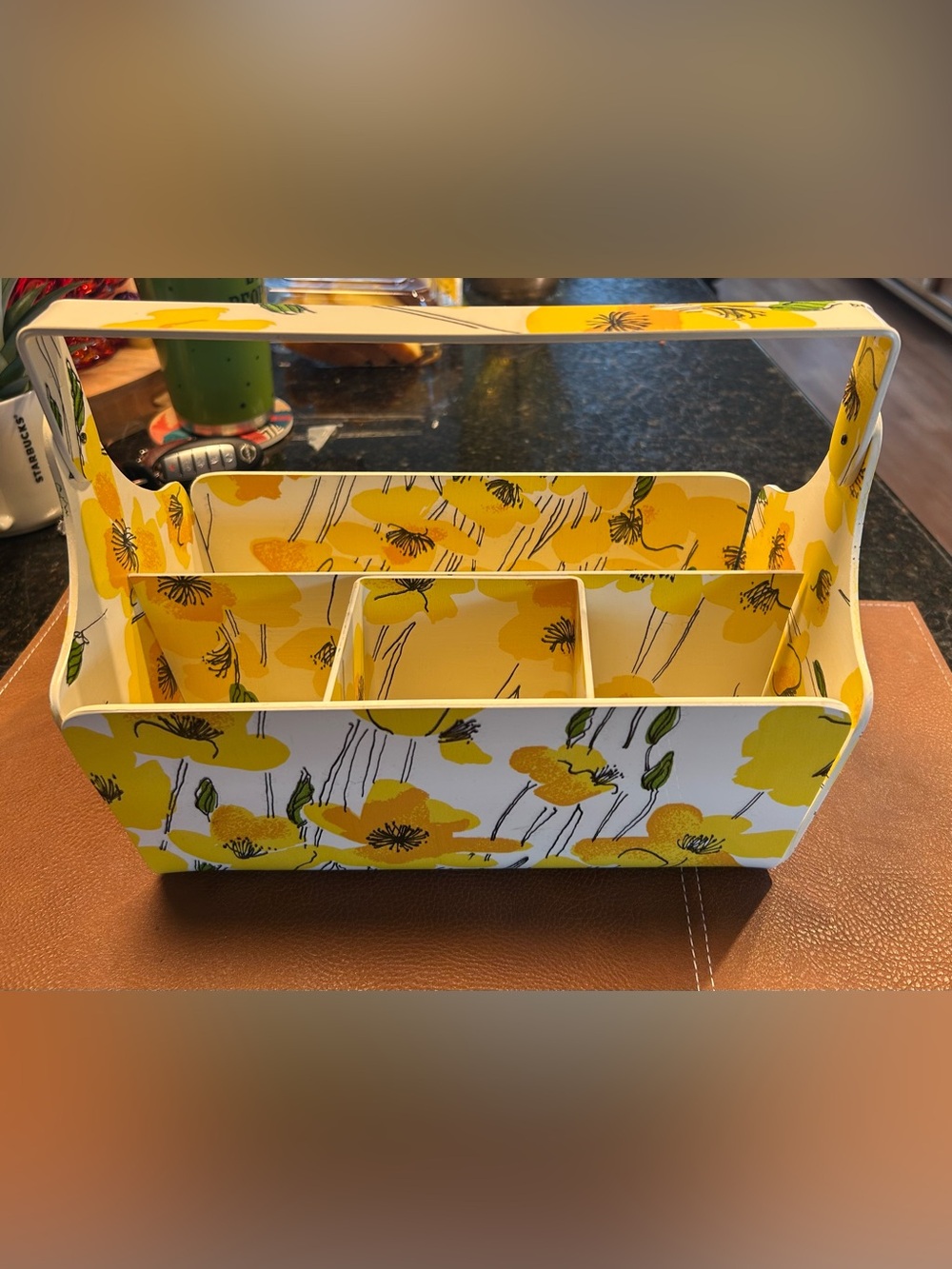 Vintage Floral Match Mates serving caddy